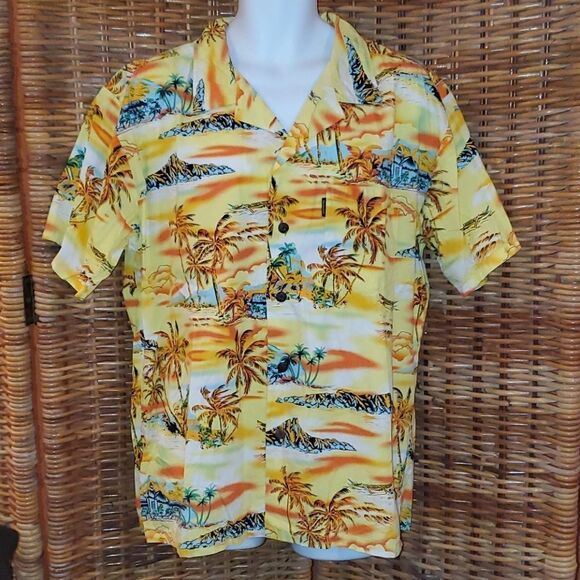 Vintage Palmwave Aloha Hawaii Shirt XL - Picture 1 of 8
